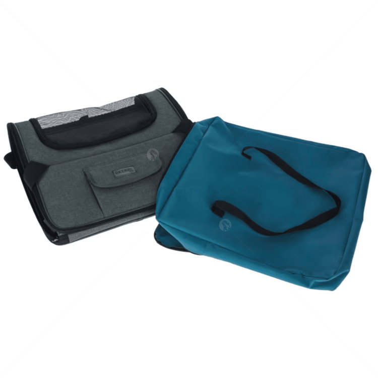 Чанта за пътуване и Кош за кола KERBL Car Seat Pocket Vacation, grey/ blue