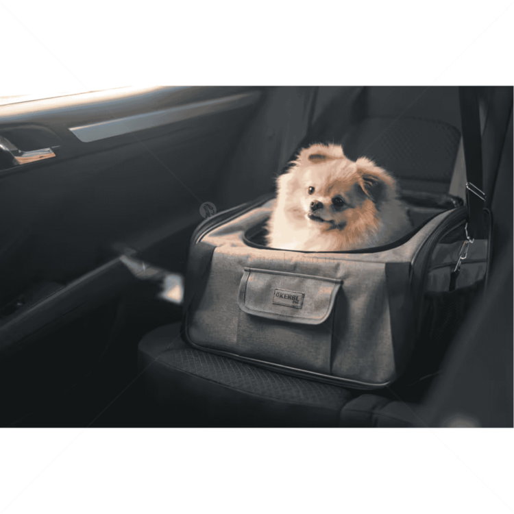 Чанта за пътуване и Кош за кола KERBL Car Seat Pocket Vacation, grey/ blue