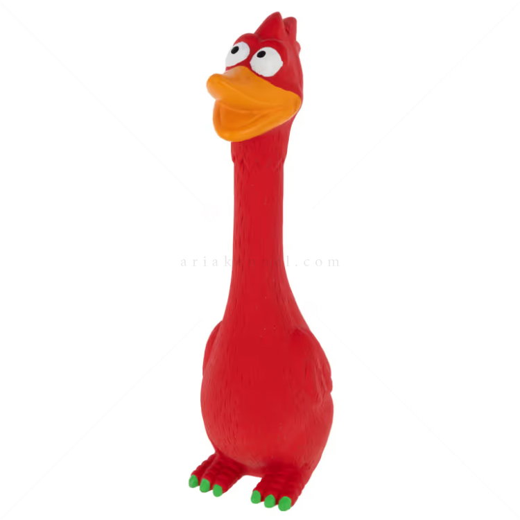 Латексова играчка Птица KERBL Bird, червена