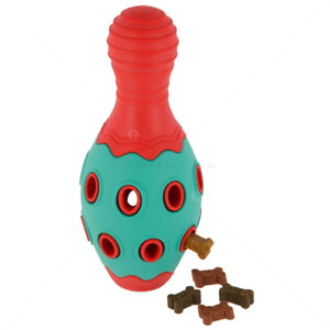Каучукова кегла с отвори за лакомства KERBL ToyFastic Skittle