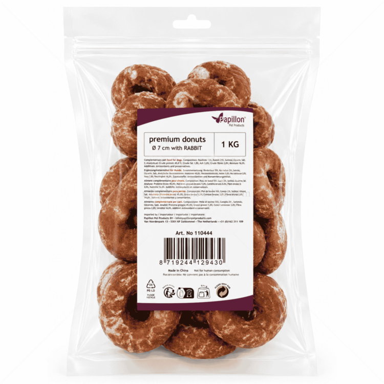 Понички със заешко месо 1 кг/ 22 броя PAPILLON Premium donut with rabbit