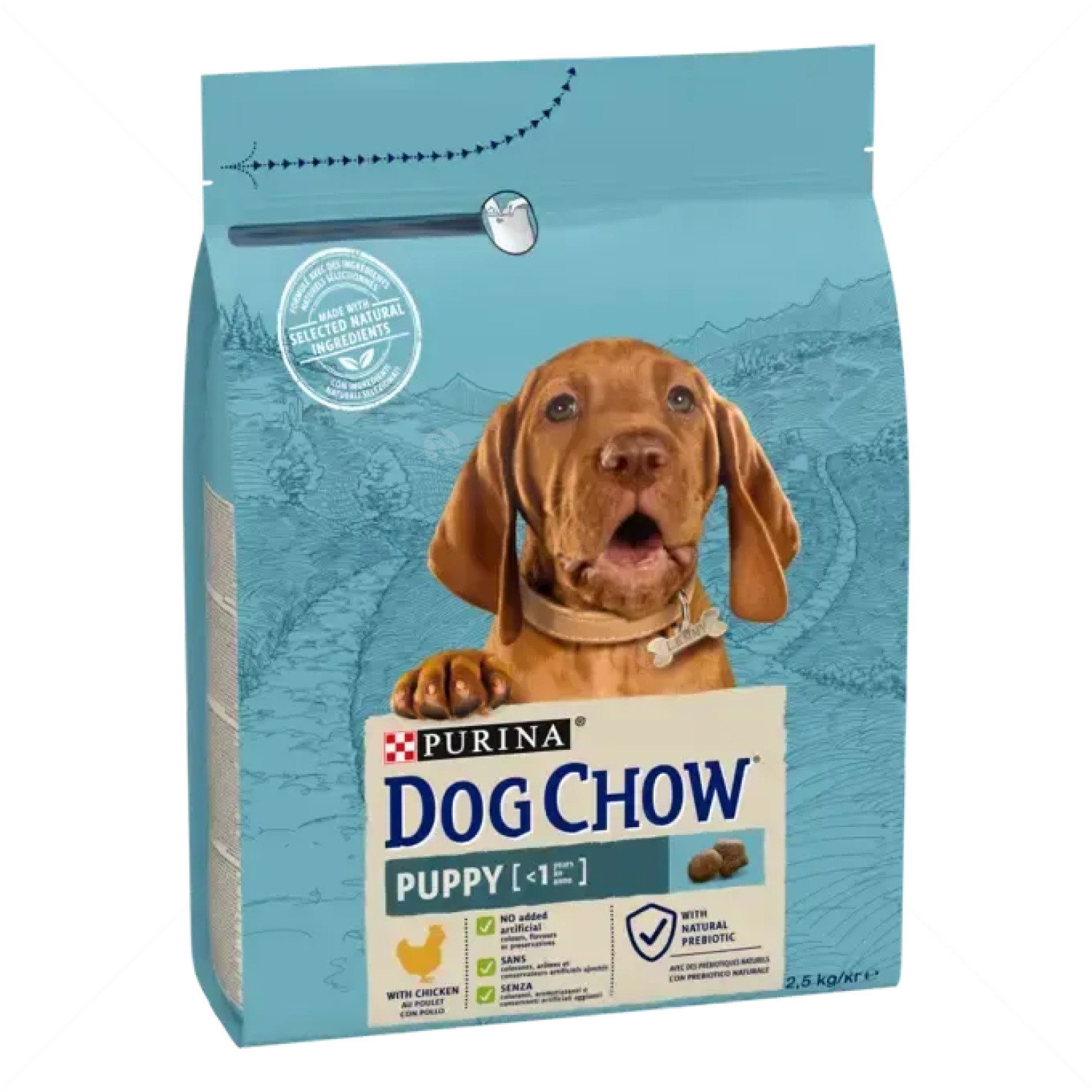 DOG CHOW 2.5 кг Puppy Chicken