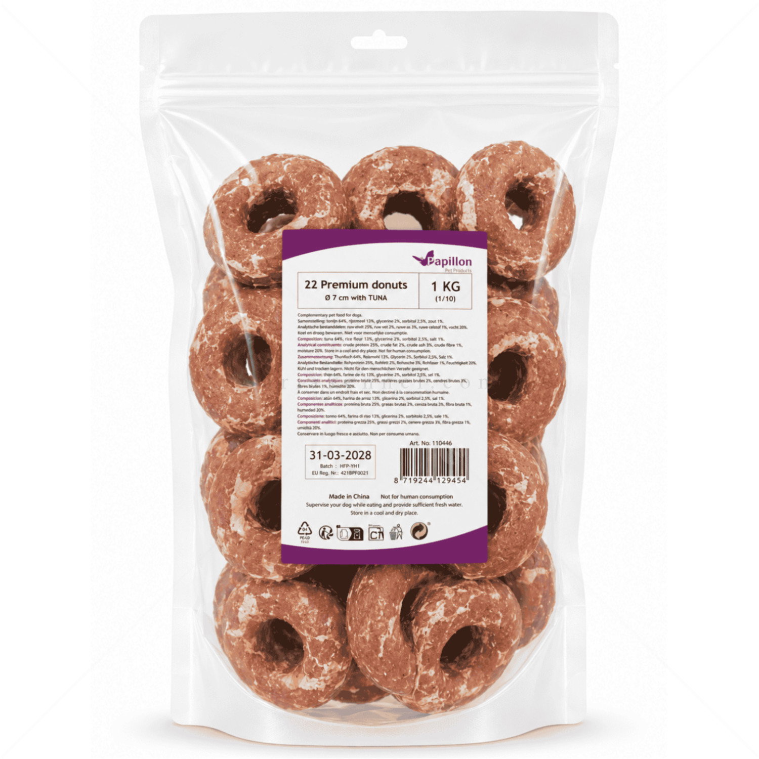 Понички с риба тон 1 кг/ 22 броя PAPILLON Premium donut with tuna