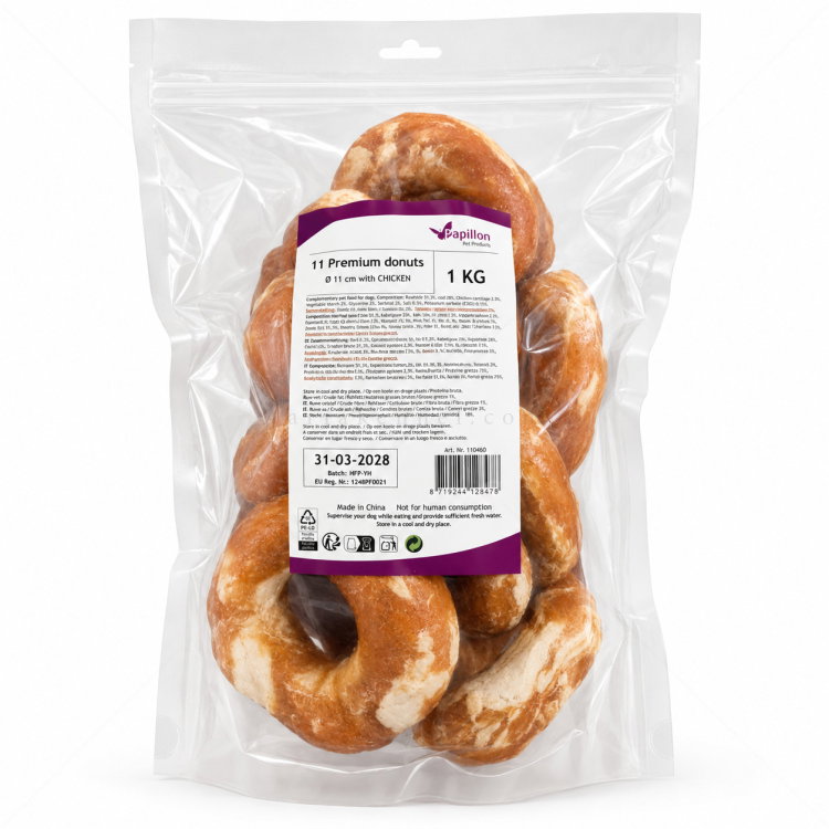 Понички с пилешко месо 1 кг/ 11 броя PAPILLON Premium donut with chicken