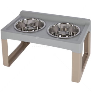 Метални купи с повдигната стойка KERBL Feeding Bar Lifter 2x2.000