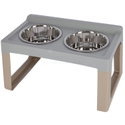 Метални купи с повдигната стойка KERBL Feeding Bar Lifter 2x2.000