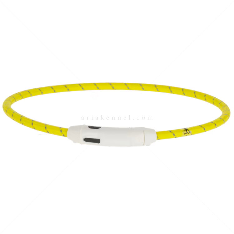 Нашийник с LED индикатор и USB, KERBL Maxi Safe, жълт