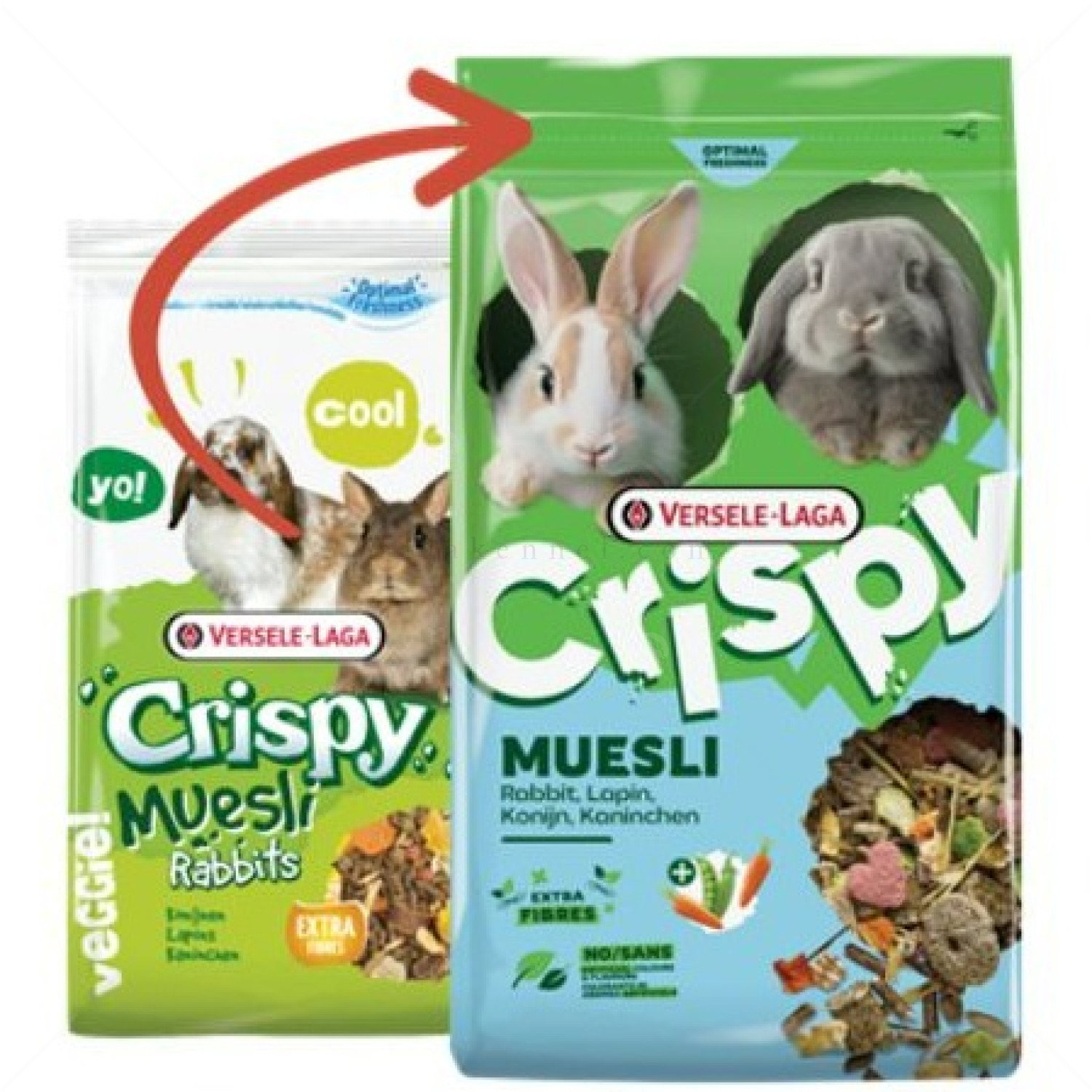 Храна за зайче 0.850 кг VERSELE LAGA Crispy Muesli Rabbits