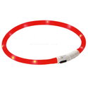 Силиконов нашийник с LED индикатор и USB, KERBL Maxi Safe, червен
