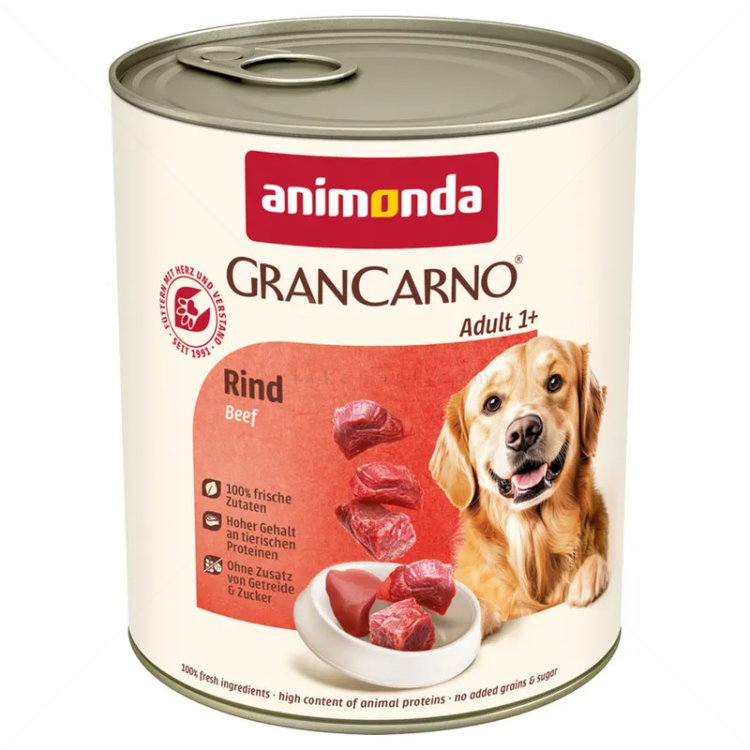 Консерва с говеждо месо 800 гр Gran Carno Adult Rind