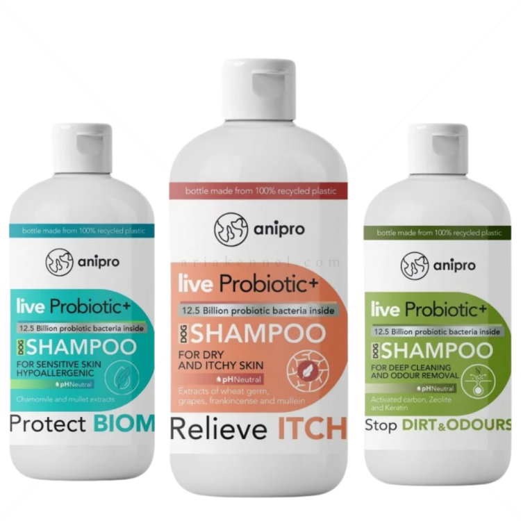 Пробиотичен шампоан за чувствителна и склонна към алергии кожа ANIPRO Live Probiotic+ Protect Biom, 1 л