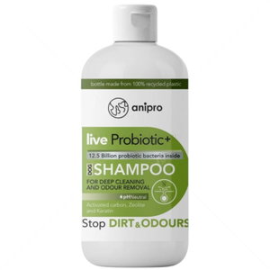 Пробиотичен шампоан за дълбоко почистване и премахване на миризми ANIPRO Live Probiotic+ Stop Dirt & Odours, 1 л