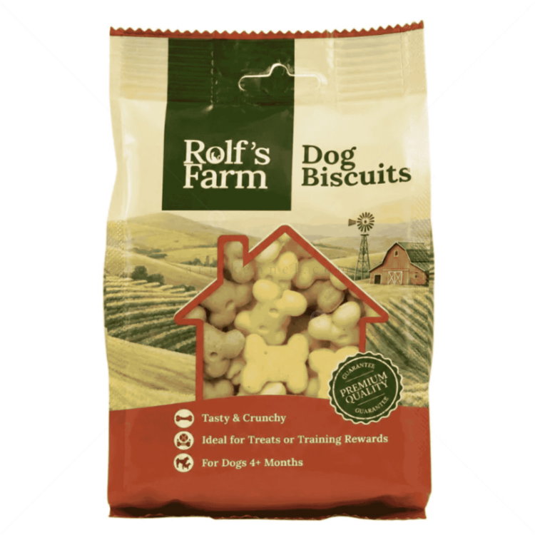 Бисквити микро кокалчета с аромат на ванилия 200 гр ROLF'S FARM Dog Biscuits