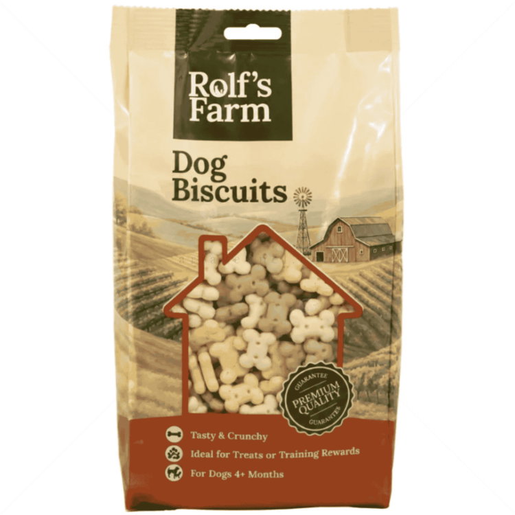 Бисквити микро кокалчета с аромат на ванилия 750 гр ROLF'S FARM Dog Biscuits