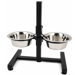 Метални купи с регулируема стойка PAPILLON Twin Bowls, Ø13 см