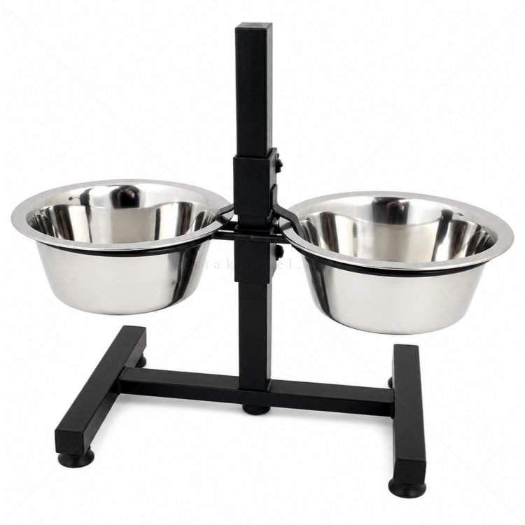 Метални купи с регулируема стойка PAPILLON Twin Bowls, Ø16 см