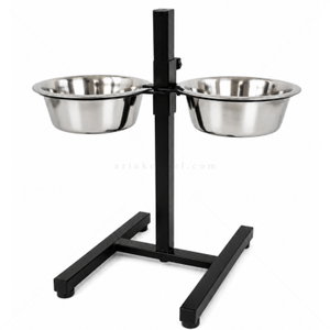 Метални купи с регулируема стойка PAPILLON Twin Bowls, Ø21 см