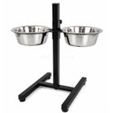 Метални купи с регулируема стойка PAPILLON Twin Bowls, Ø21 см
