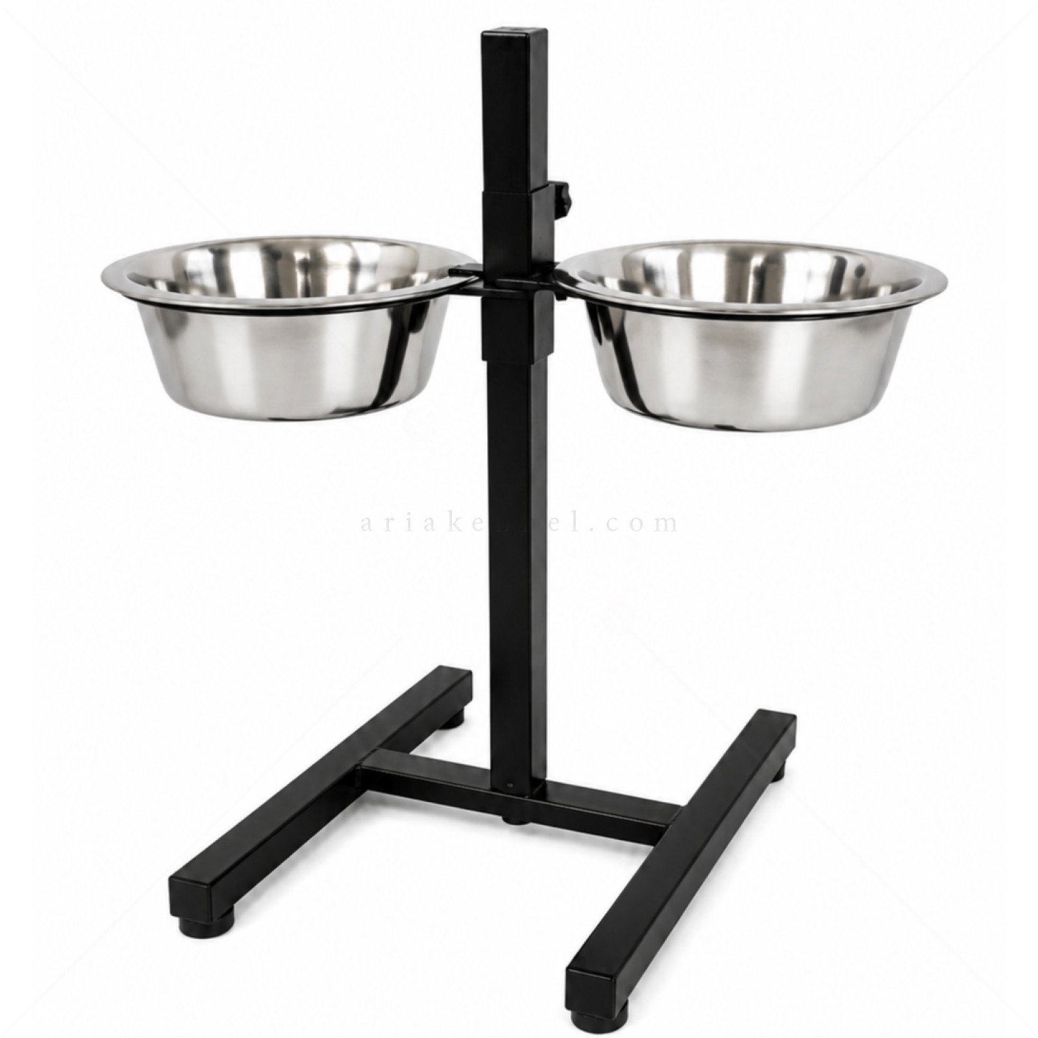Метални купи с регулируема стойка PAPILLON Twin Bowls, Ø21 см