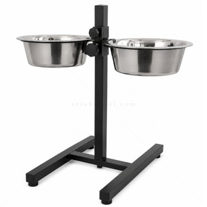Метални купи с регулируема стойка PAPILLON Twin Bowls, Ø25 см