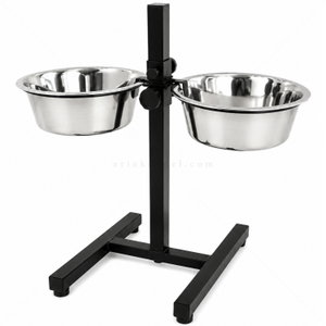 Метални купи с регулируема стойка PAPILLON Twin Bowls, Ø28 см
