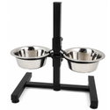 Метални купи с регулируема стойка PAPILLON Twin Bowls