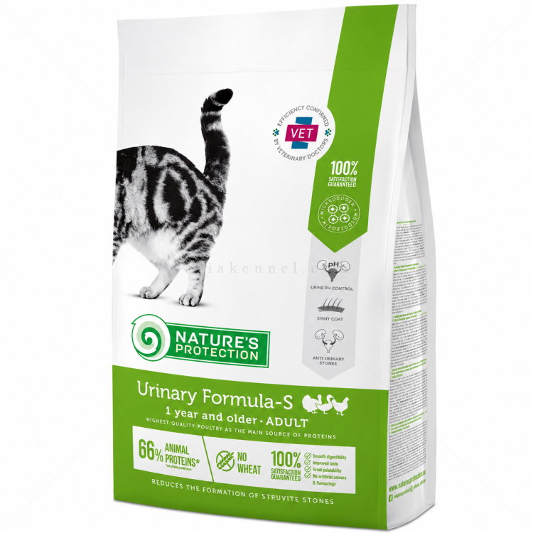 Храна за контрол на pH на урината 2 кг NATURE'S PROTECTION Cat Urinary Formula-S