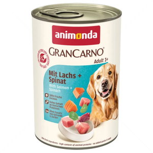 Консерва със сьомга и спанак 400 гр Gran Carno Adult Lachs&Spinat