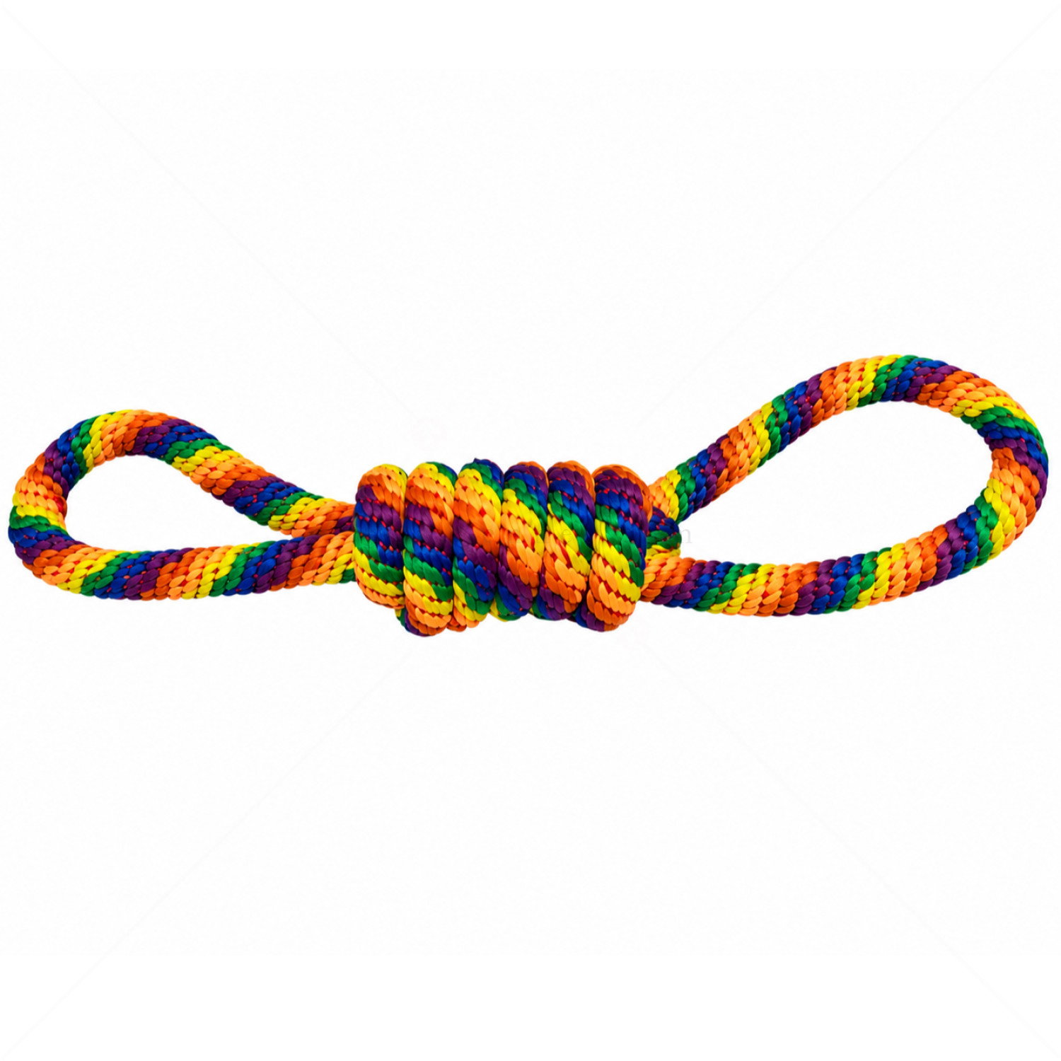 Цветна играчка от памучно въже "Осмица" с намотка PAPILLON Rainbow