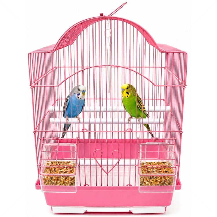 MINA PET Клетка за малки птички, розова