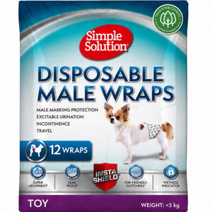Пелени за мъжки кучета XS, SIMPLE SOLUTION, 23-36 см