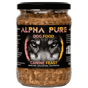 Буркан с пилешко, свинско месо и зеленчуци 500 гр ALPHA PURE Adult Chicken/ Pork