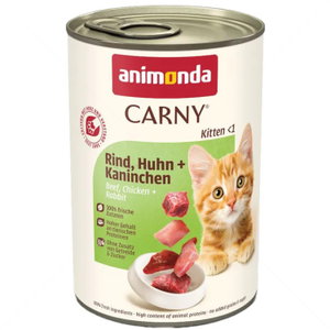 ANIMONDA Carny 400 гр. Kitten пилешко и заешко месо