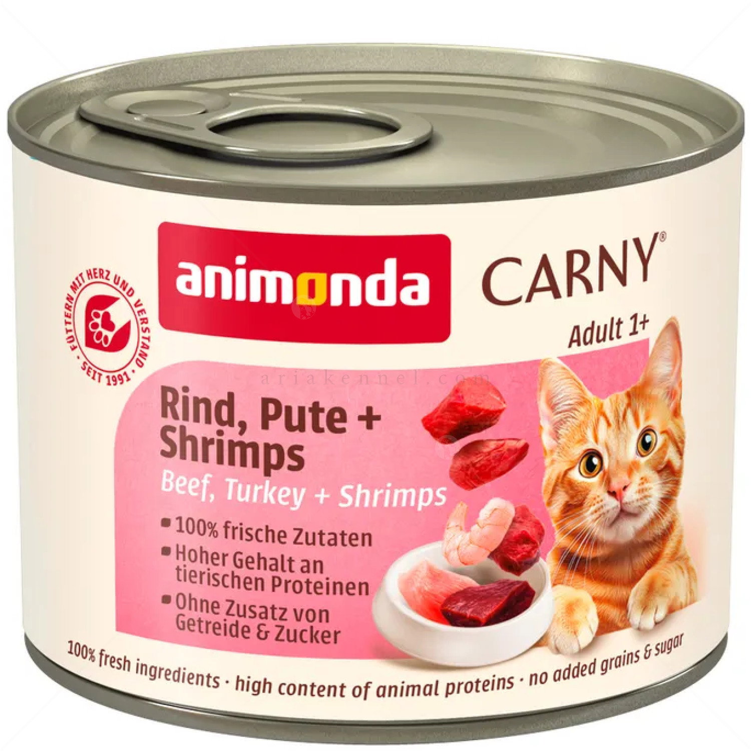 ANIMONDA Carny 200 гр. Adult телешко, пуeшко месо и скариди
