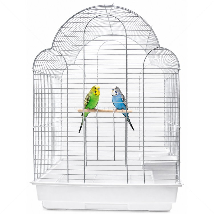MINA PET Клетка за малки птици, бяла