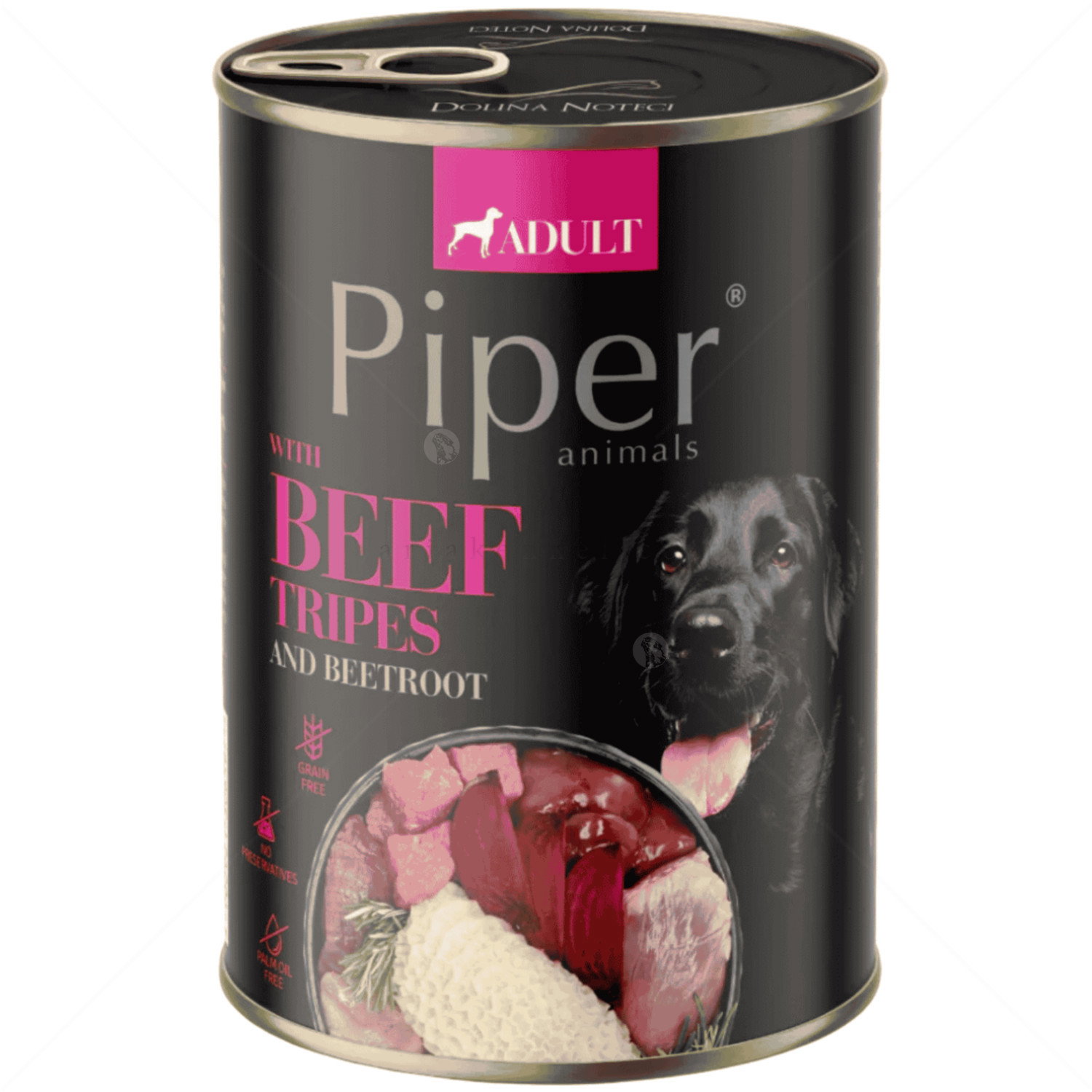 Piper Adult 400 гр с говеждо шкембе и червено цвекло
