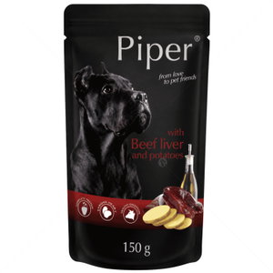 Пауч с телешки дроб и картофи 150 гр PIPER Premium Adult Beef liver and potatoes
