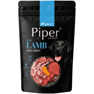 Пауч с агнешко месо, морков и кафяв ориз 150 гр PIPER Premium Adult Lamb, carrot and brown rice