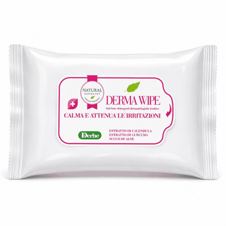 Успокояващи и почистващи мокри кърпи NATURAL DERMA PET Derma Wipe