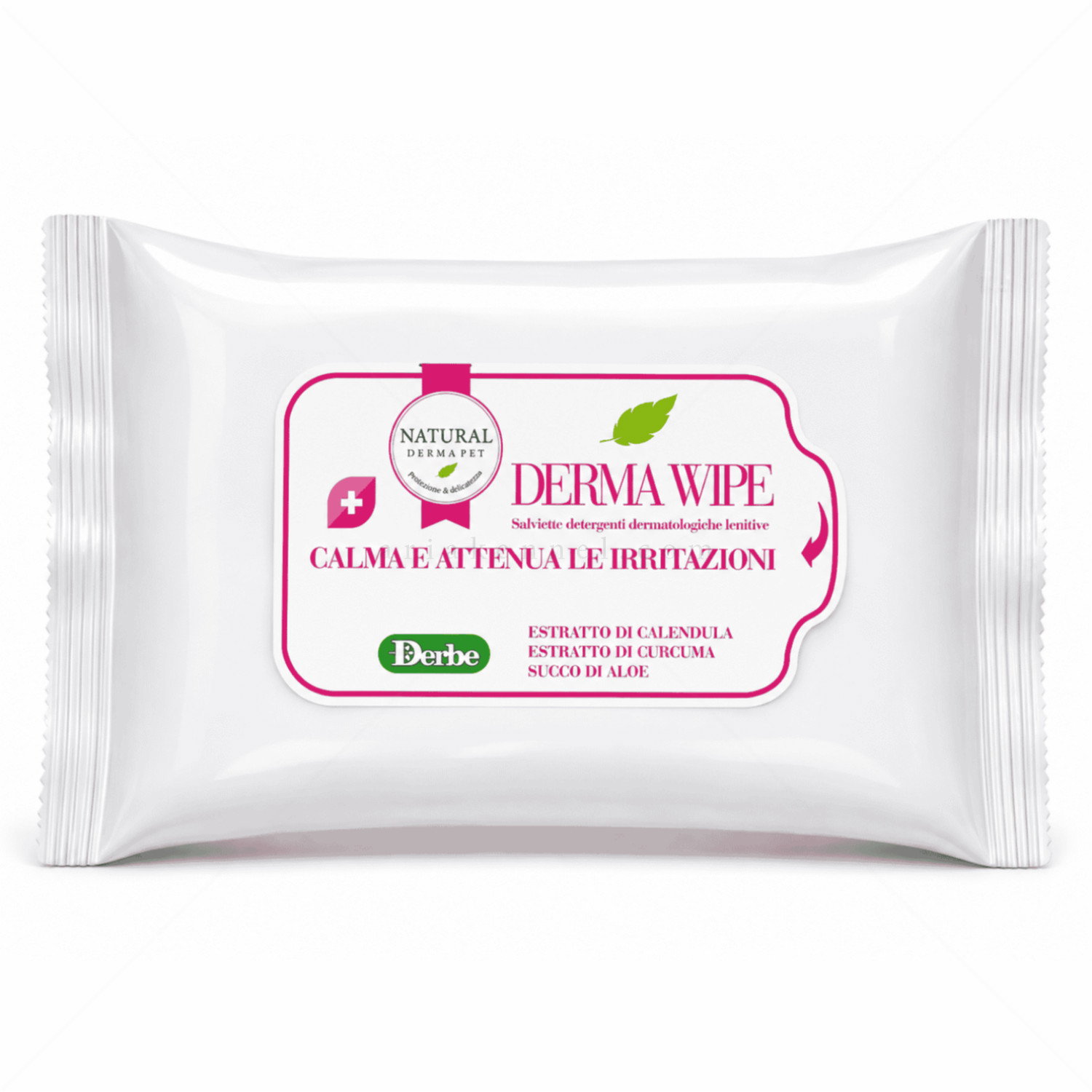 Успокояващи и почистващи мокри кърпи NATURAL DERMA PET Derma Wipe