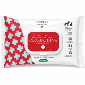 Мокри кърпи с хлорхексидин NATURAL DERMA PET Clorexidina Wet Wipes