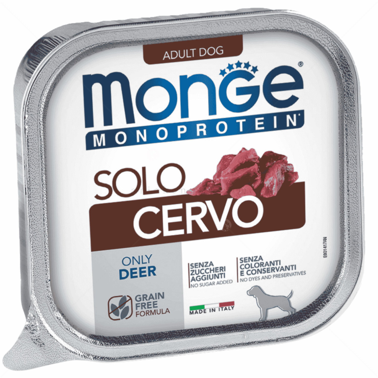 Пастет със 100% еленско месо MONGE Superpremium Monoprotein Terrine Adult Deer