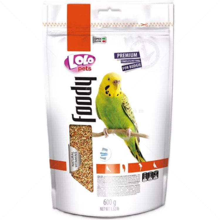 LOLO PETS Храна за вълнист папагал 0.600 кг