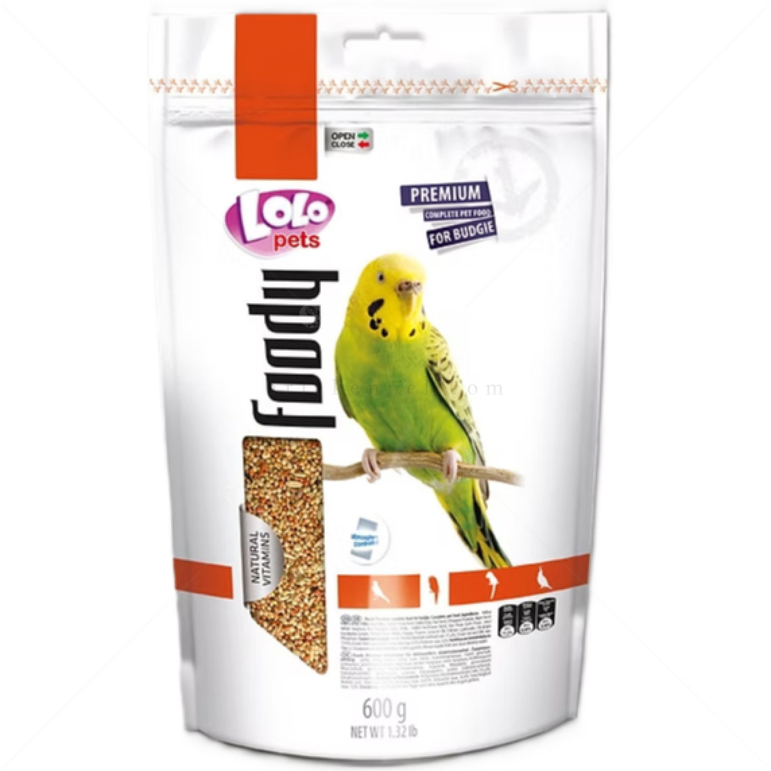 LOLO PETS Храна за вълнист папагал 0.600 кг