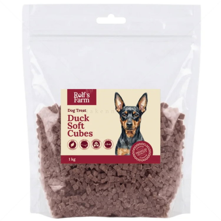 Меки кубчета с патешко месо 1 кг ROLF'S FARM Soft Duck Cubes