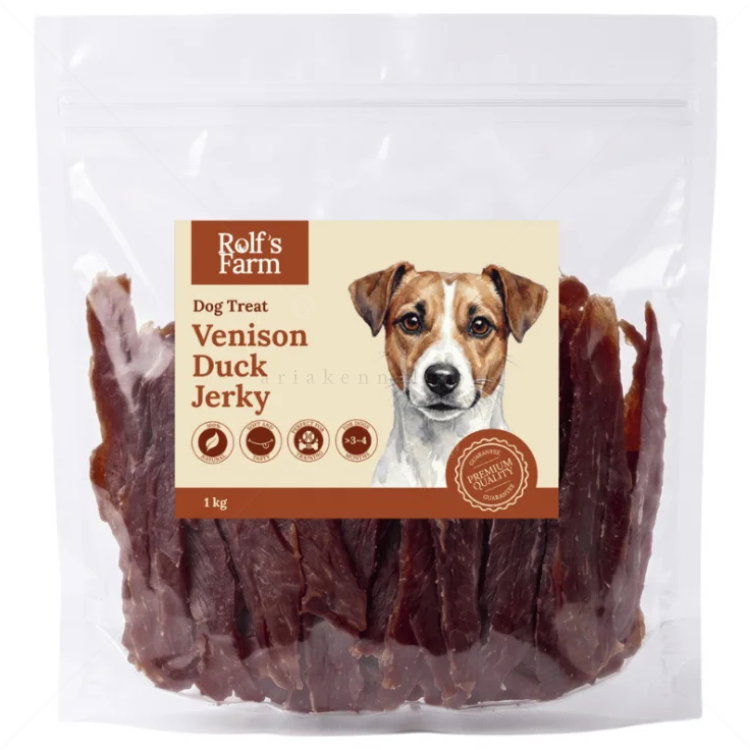 Еленско филе 1 кг ROLF'S FARM Venison&Duck Jerky