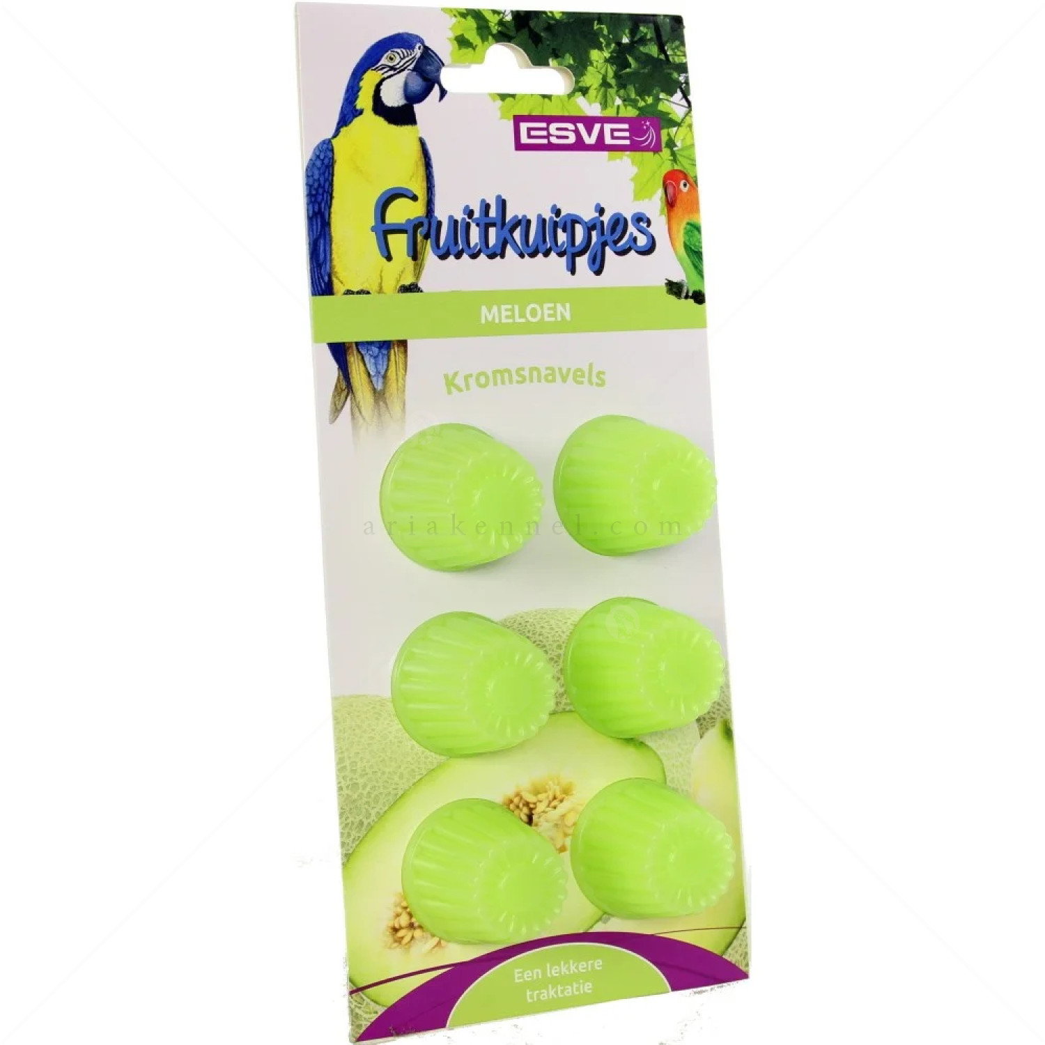 Желирано лакомство с вкус на пъпеш за папагали, 6 броя ESVE Fruitkuipjes