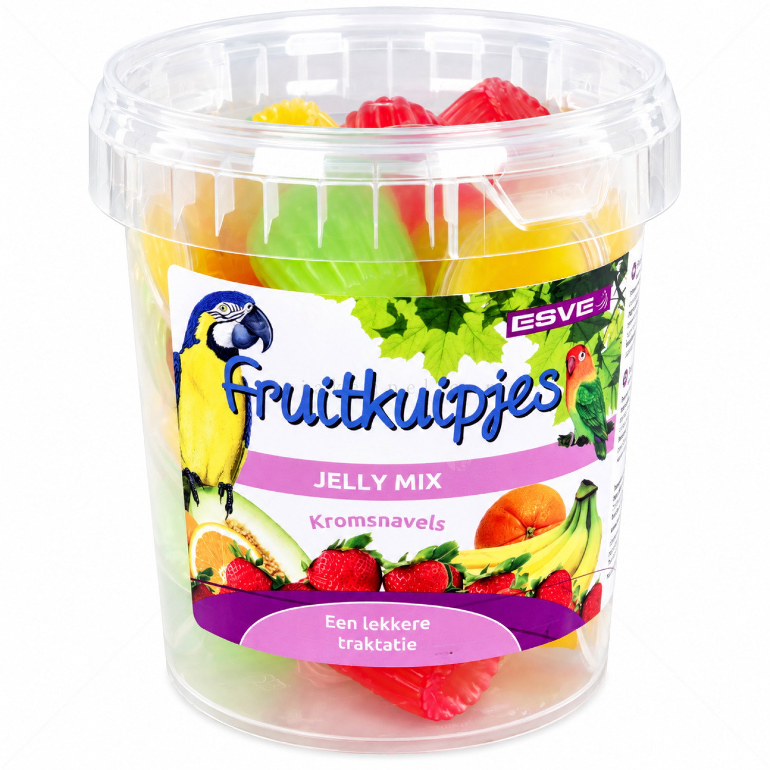 Желирано лакомство микс плодови аромати за папагали, 24 броя ESVE Fruitkuipjes Jelly Mix