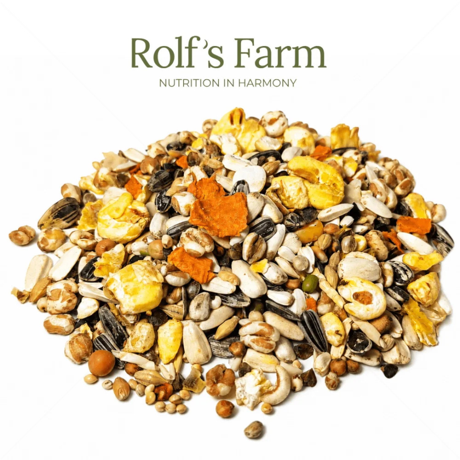 Храна с добавени люти чушки за големи папагали ROLF'S FARM Parrot food with peppers 0.750 кг, микс