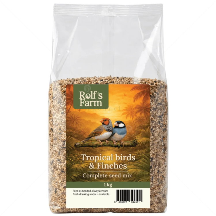 Храна за тропически птици и финки ROLF'S FARM Tropical birds & Finches 1 кг, микс